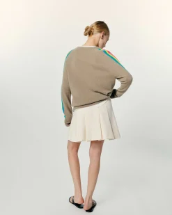 Pull Col V Oversize Bande Manches Multico*FROM FUTURE Sale