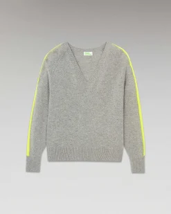 Pull Col V Oversize Bandes Bicolore Leger*FROM FUTURE Sale