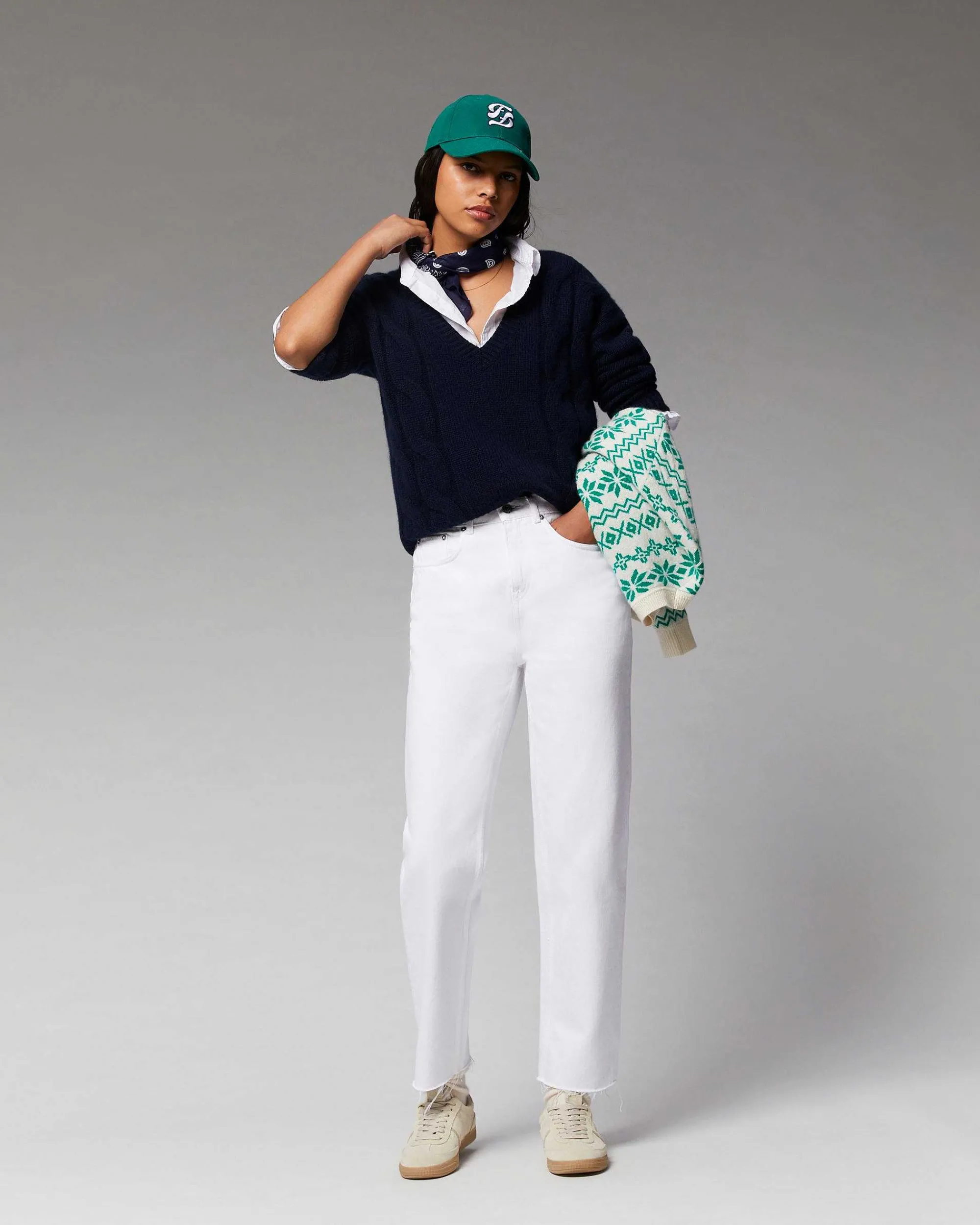 Pull Col V Torsades Epais*FROM FUTURE Outlet