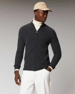 Pull Gilet A Cotes Zippe*FROM FUTURE Hot