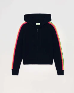 Pull Hoodie Bandes Manches Multicolore Leger*FROM FUTURE Sale