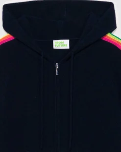 Pull Hoodie Bandes Manches Multicolore Leger*FROM FUTURE Sale