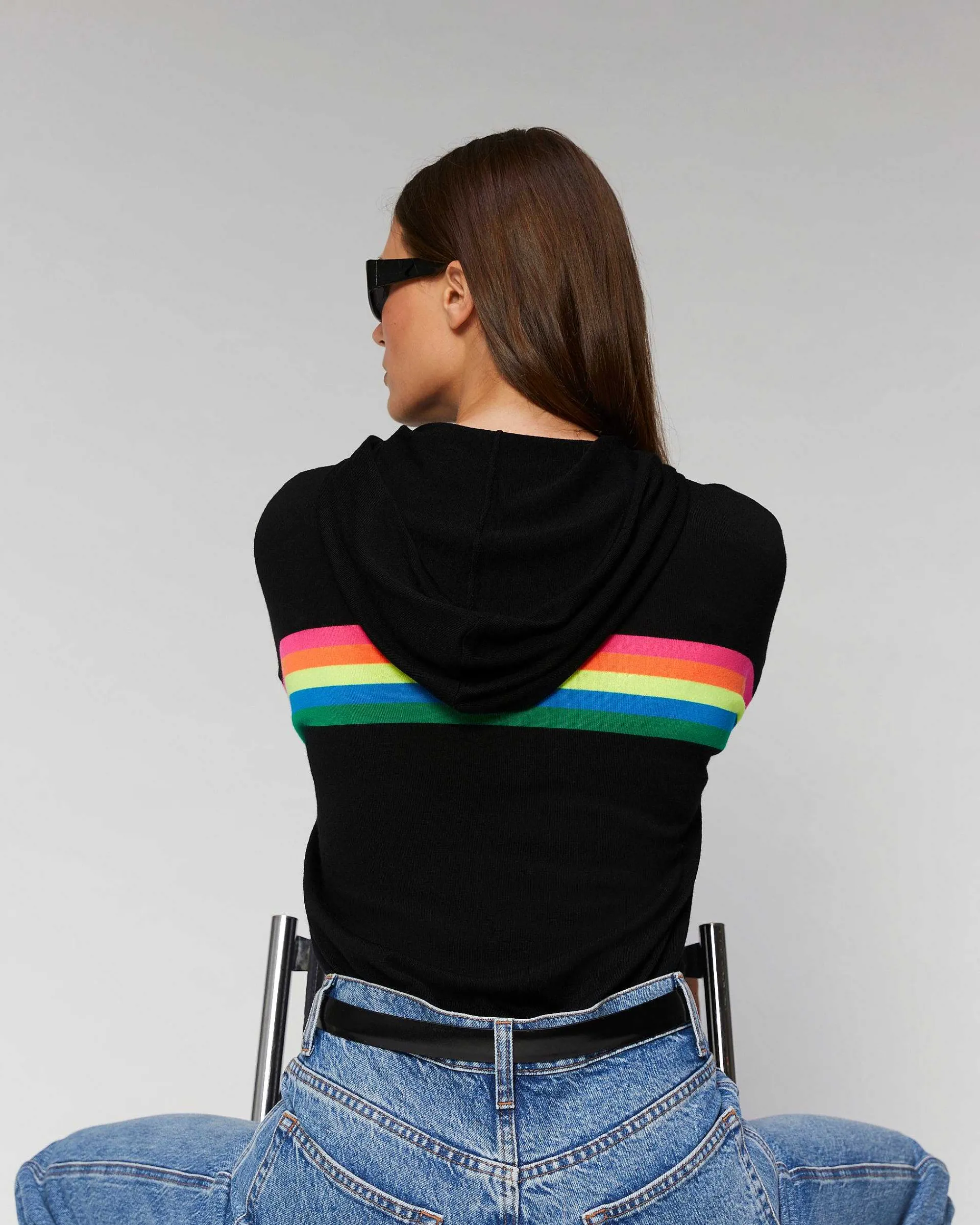 Pull Hoodie Bandes Multico*FROM FUTURE Hot