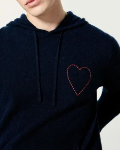 Pull Hoodie Coeur Brode*FROM FUTURE Online