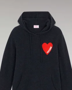 Pull Hoodie Coeur Leger*FROM FUTURE Online