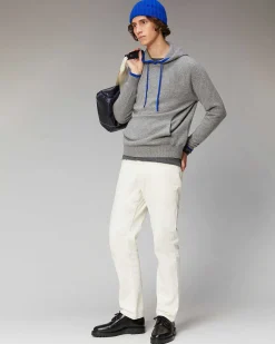 Pull Hoodie Liserets Contrastes Leger*FROM FUTURE Clearance