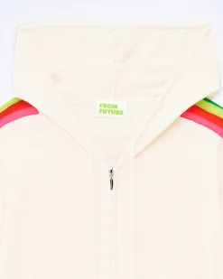 Pull Hoodie Zippe Bande Multicolore*FROM FUTURE Best