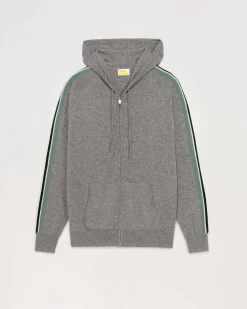 Pull Hoodie Zippe Bandes*FROM FUTURE Clearance