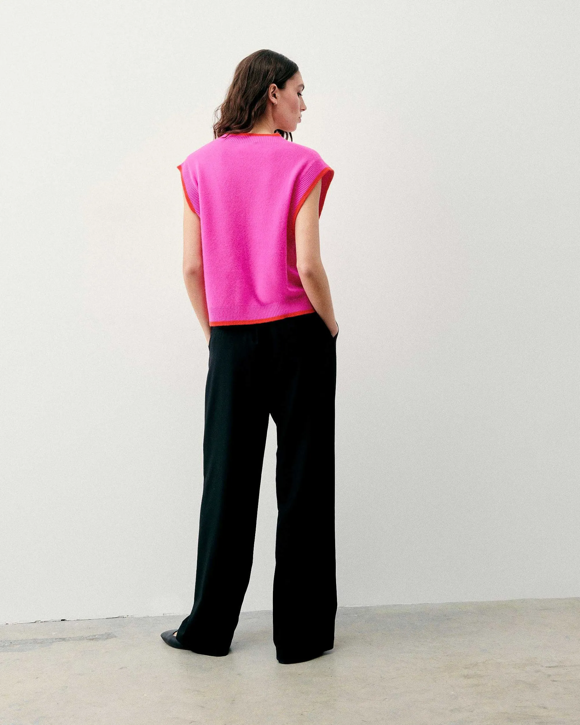 Pull Sans Manche Bicolore*FROM FUTURE Clearance