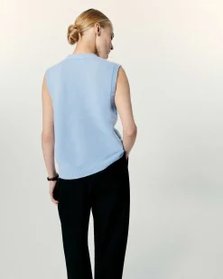 Pull Sans Manche Boutons Bijoux*FROM FUTURE Hot