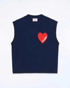 Pull Sans Manche Coeur*FROM FUTURE Sale