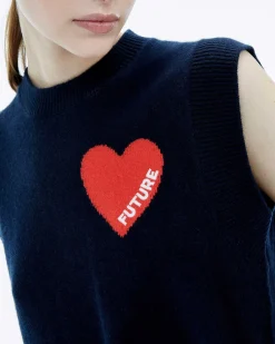 Pull Sans Manche Coeur*FROM FUTURE Outlet