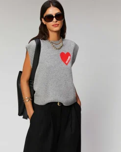 Pull Sans Manche Coeur Leger*FROM FUTURE Hot