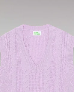 Pull Sans Manche Torsades*FROM FUTURE