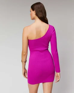 Robe Courte Asymetrique A Cotes*FROM FUTURE New