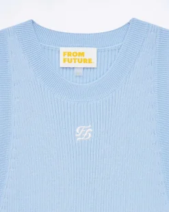 Robe Courte Bretelle Broderie Ff*FROM FUTURE Sale