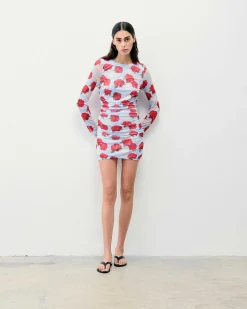 Robe Courte Manche Longue Mesh*FROM FUTURE Clearance