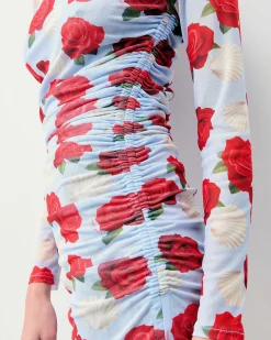 Robe Courte Manche Longue Mesh*FROM FUTURE Clearance