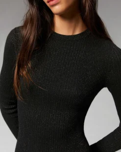 Robe Courte Manche Longue Metallise*FROM FUTURE Hot