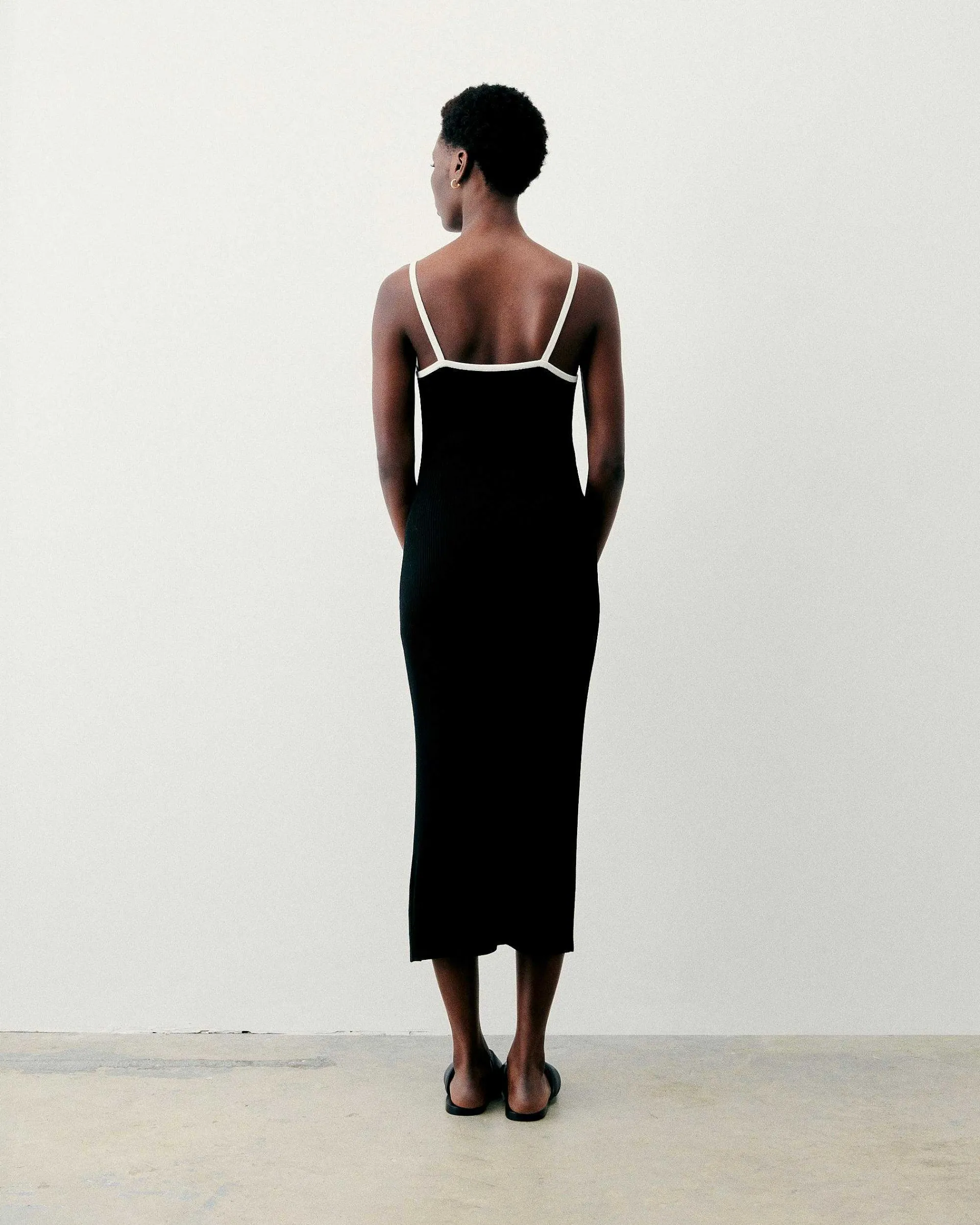 Robe Longue Bretelle Bicolore*FROM FUTURE