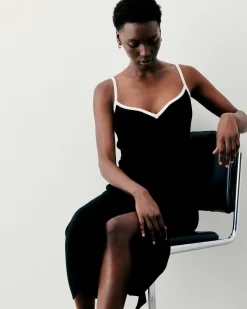 Robe Longue Bretelle Bicolore*FROM FUTURE