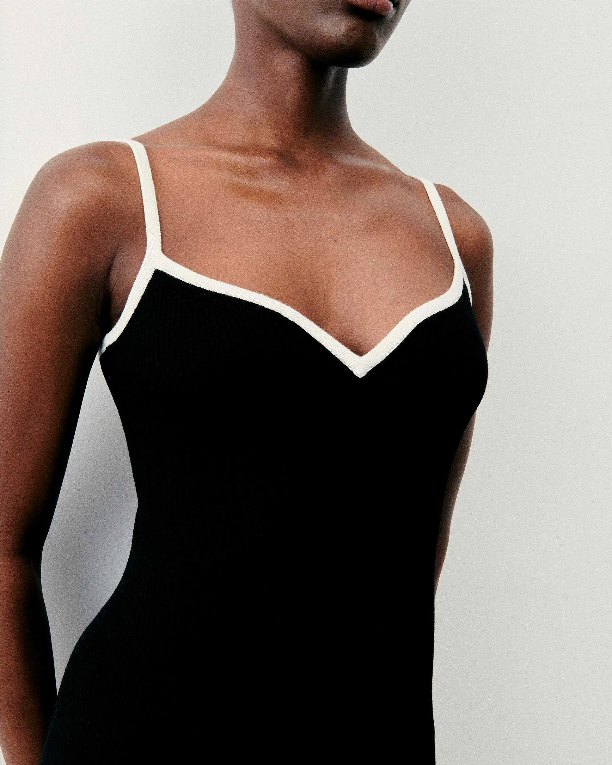 Robe Longue Bretelle Bicolore*FROM FUTURE