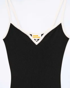 Robe Longue Bretelle Bicolore*FROM FUTURE