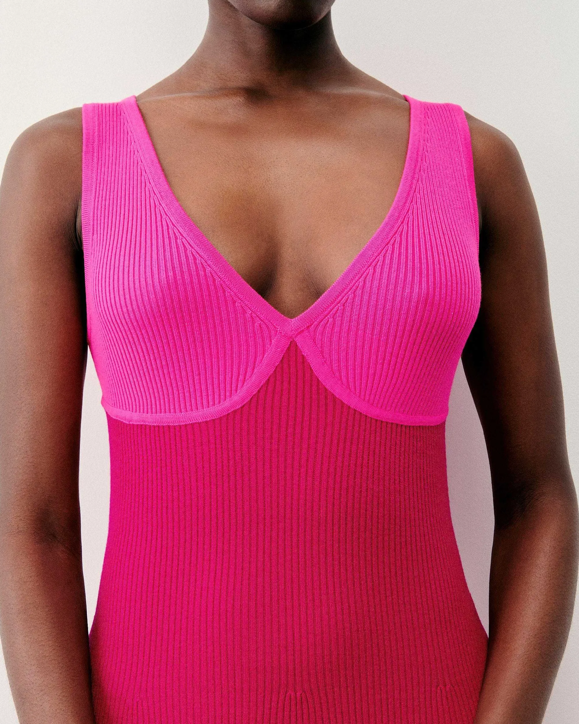 Robe Longue Bretelle Bicolore*FROM FUTURE Discount