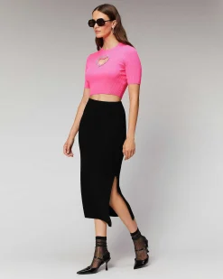 Top Manches Courtes Coeur Strass*FROM FUTURE Discount