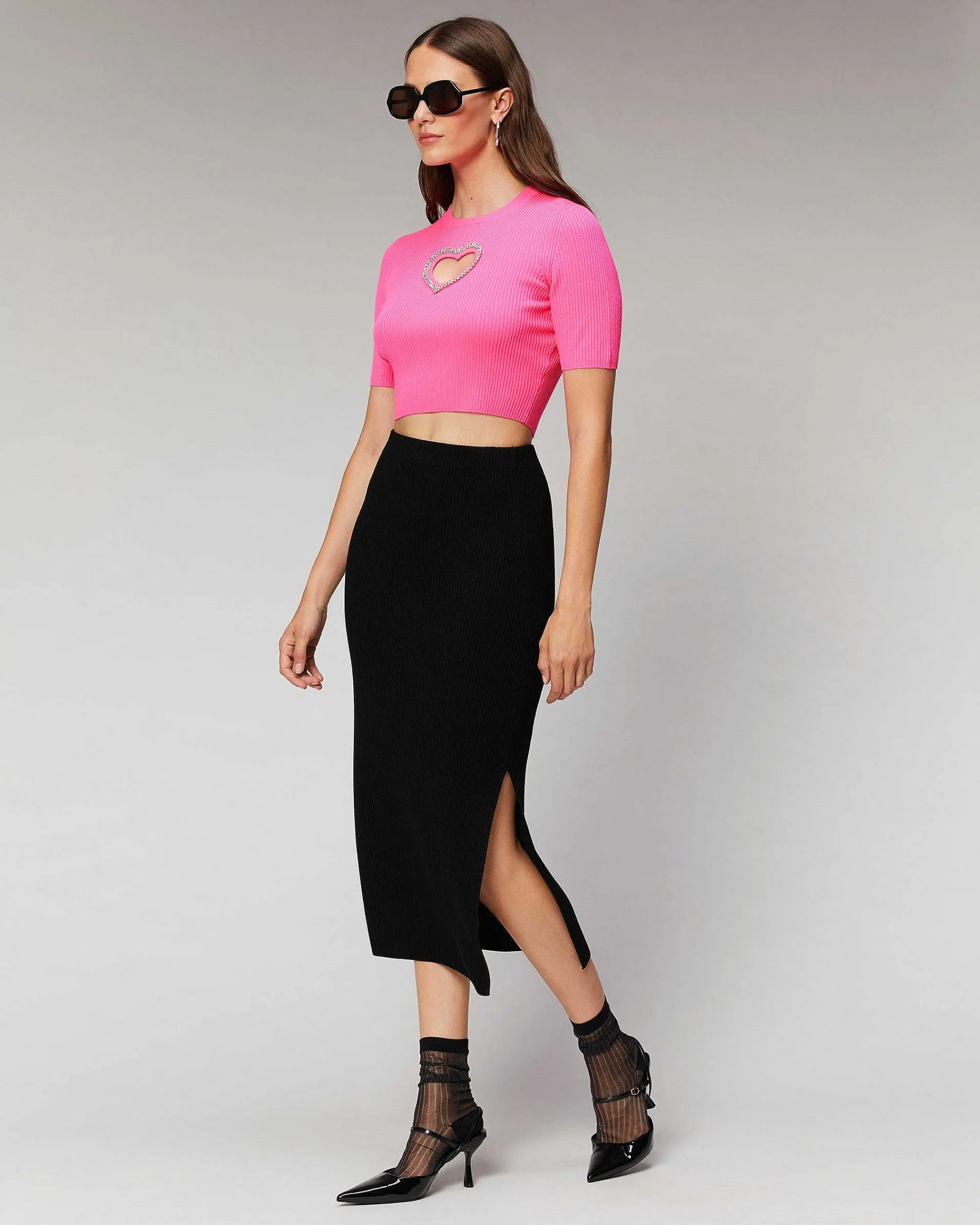 Top Manches Courtes Coeur Strass*FROM FUTURE Discount