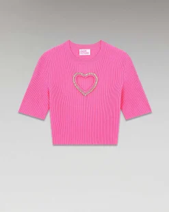 Top Manches Courtes Coeur Strass*FROM FUTURE Discount