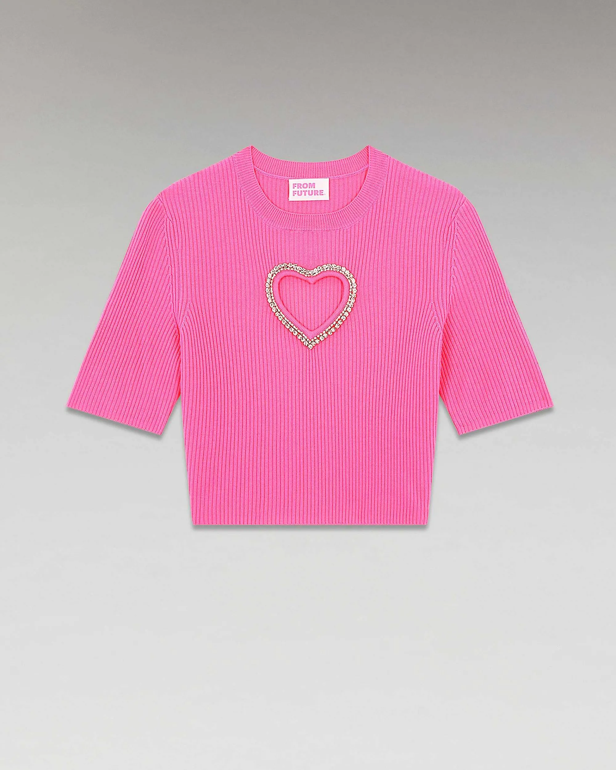 Top Manches Courtes Coeur Strass*FROM FUTURE Discount