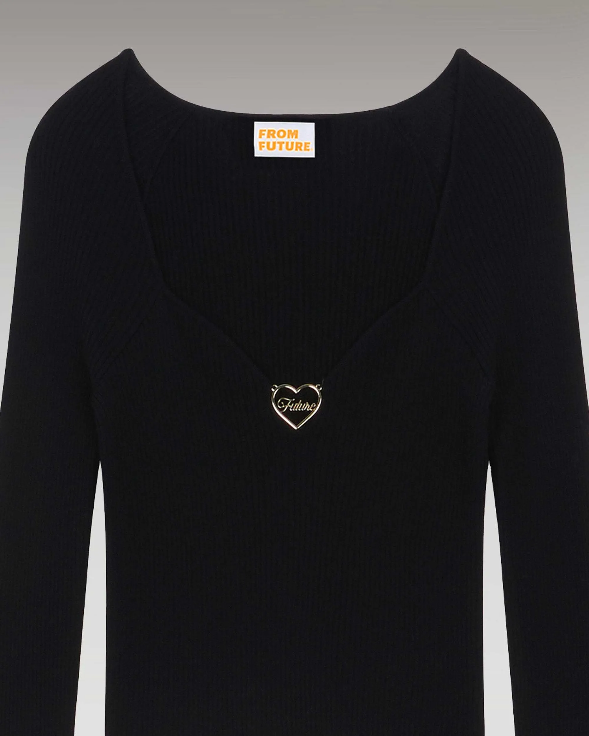 Top Manches Longues Decollete Coeur*FROM FUTURE Hot