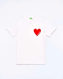 T-Shirt Coeur Col Rond Manches Courtes*FROM FUTURE New