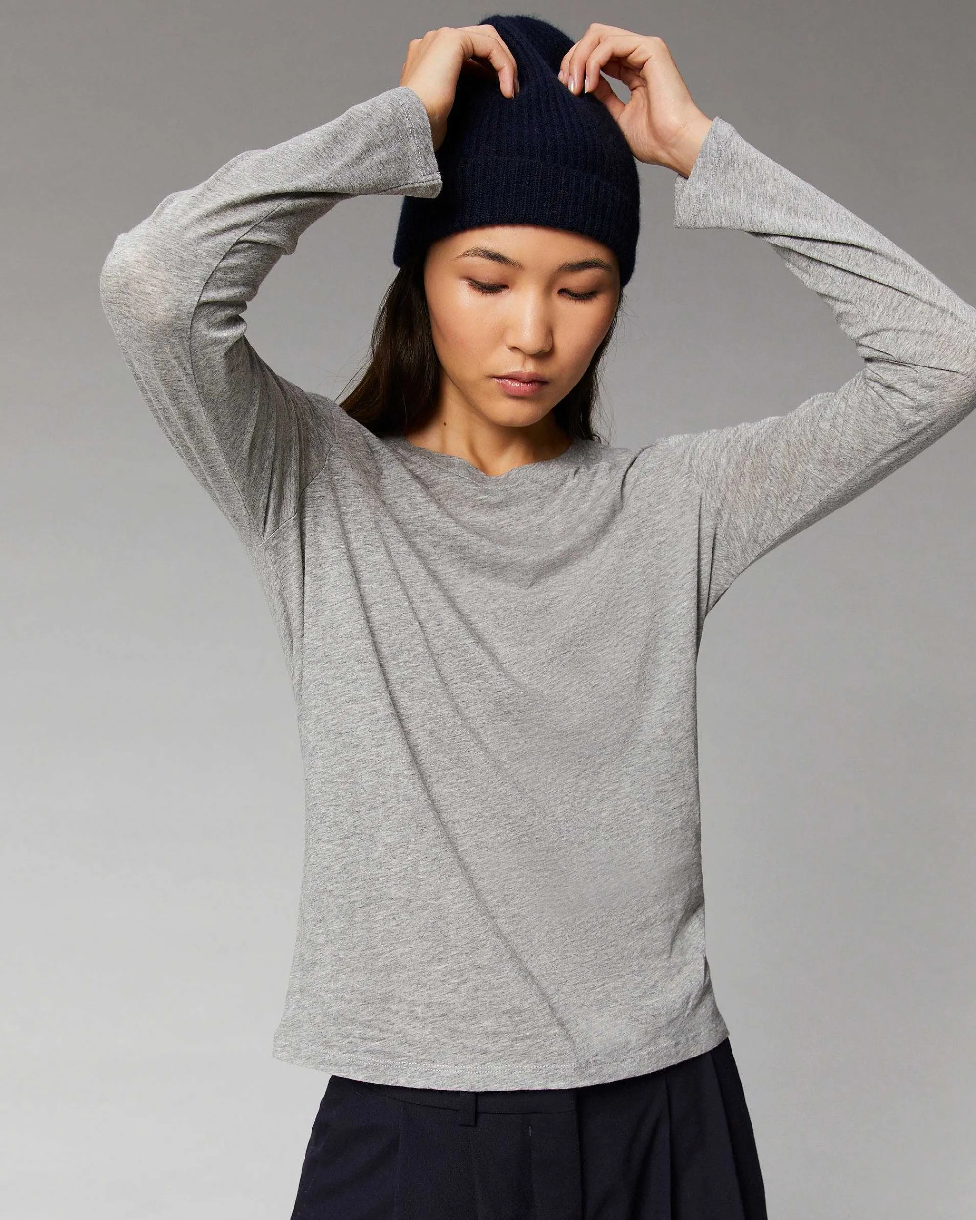 T-Shirt Col Rond Basique Manches Longues*FROM FUTURE Hot