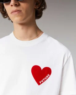 T-Shirt Col Rond Coeur*FROM FUTURE