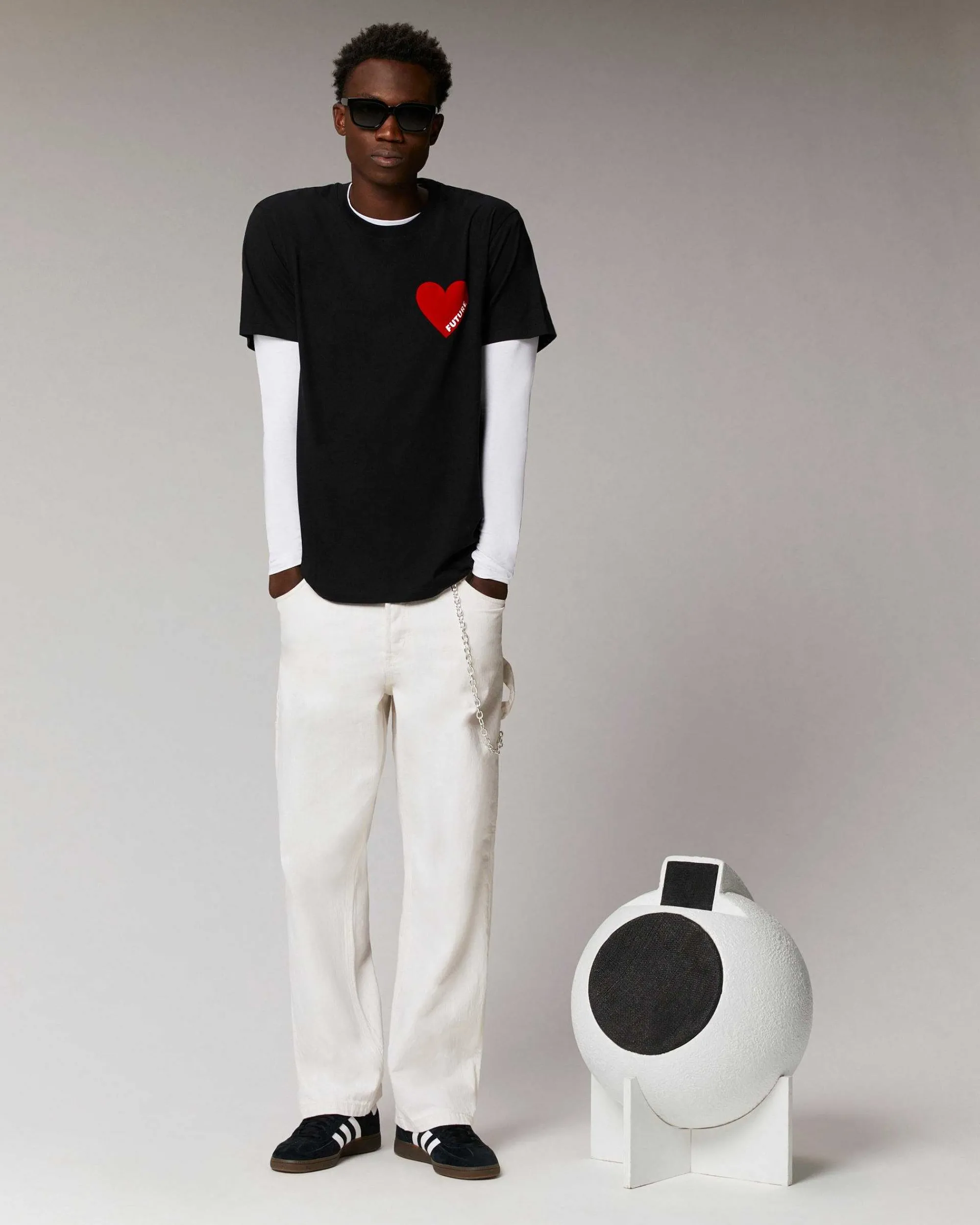 T-Shirt Col Rond Coeur*FROM FUTURE Outlet