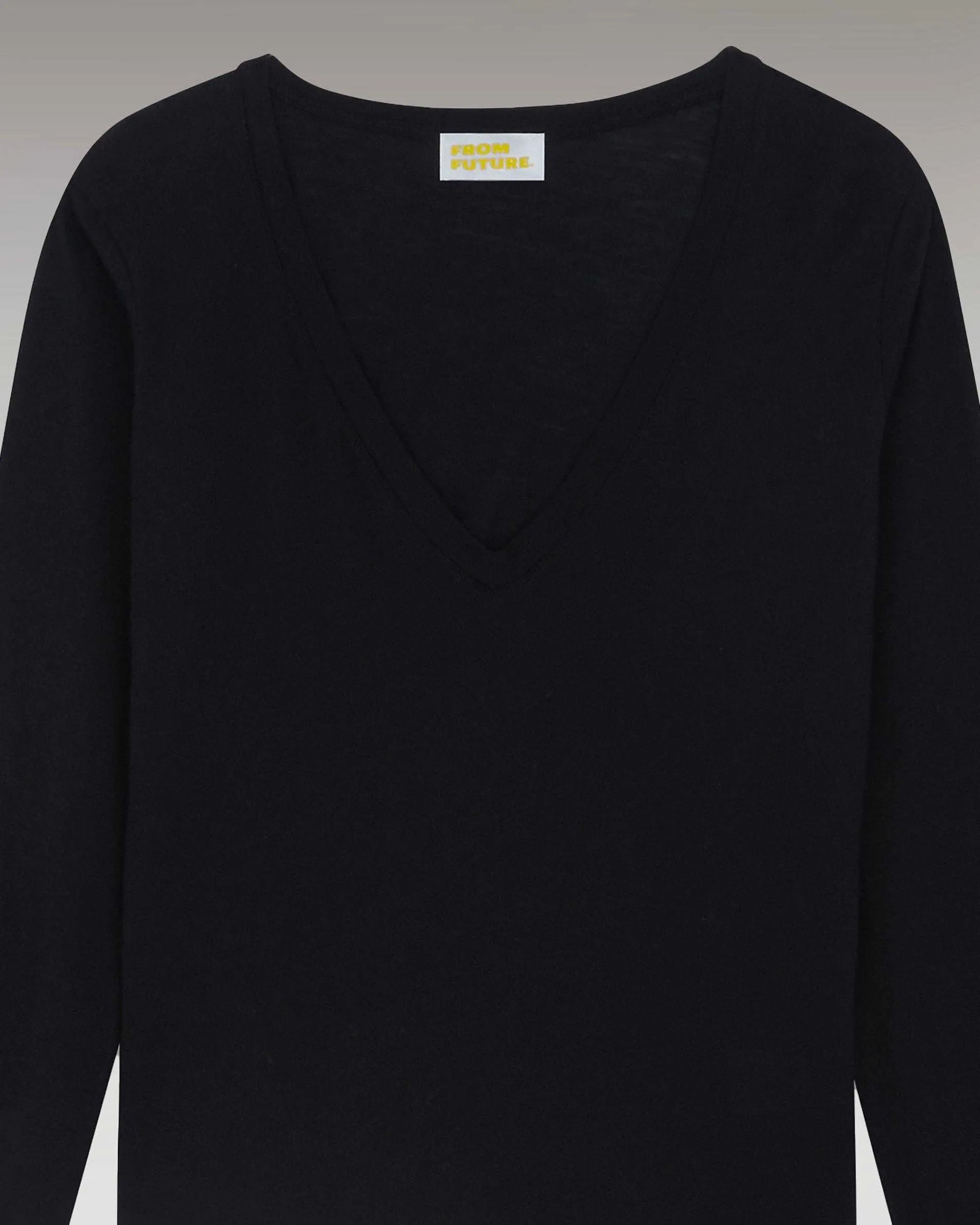 T-Shirt Col V Manches Longues Basique*FROM FUTURE New