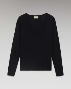 T-Shirt Col V Manches Longues Basique*FROM FUTURE New